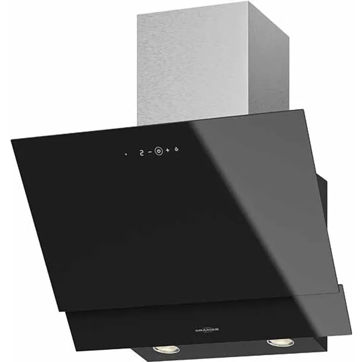 Oranier 8755 60 Miran S Kopffreihaube, Wandmontage, Energieeffizienzklasse B, Breite 60 cm, Abluft- und Umluftbetrieb, schwarz