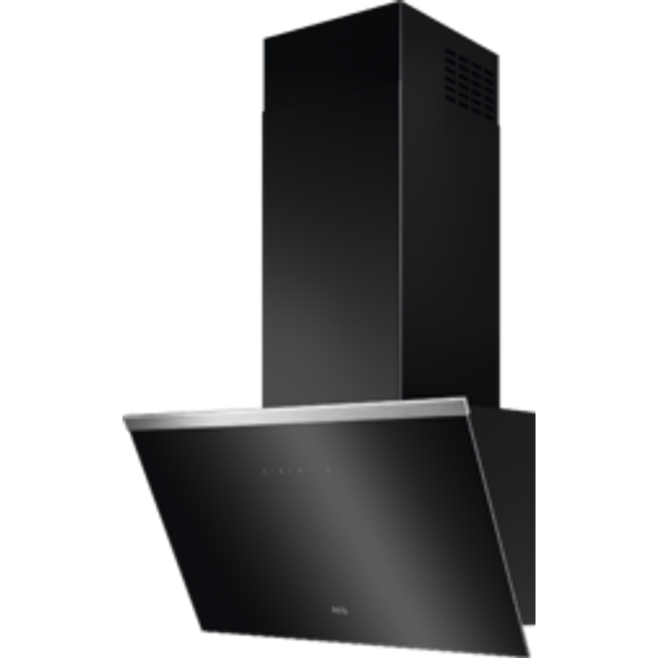 AEG DVE5661HB Wandhaube, Wandmontage, Energieeffizienzklasse A, schwarz