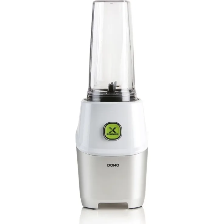 Domo DO700BL X-Power Smoothiemaker, 1000 Watt, 2 Geschwindigkeiten, weiß, grün