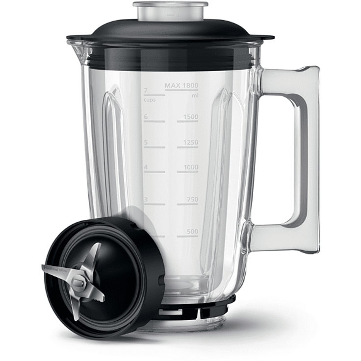 Philips HR 3760-10 7000 Serie Standmixer, 1500 Watt, 2 Liter, inkl. 2 To-Go-Behälter, Ice Crusher, Turbotaste, metallic schwarz – Bild 3
