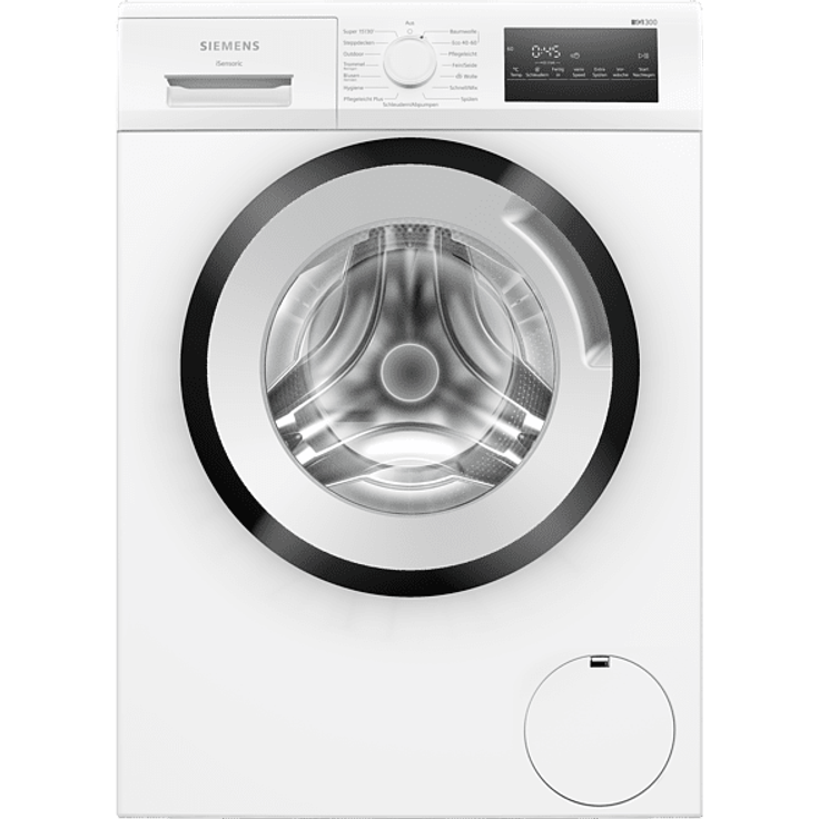 Siemens WM14N223 iQ300, Frontlader-Waschmaschine, B, Fassungsvermögen 7 kg, Standgerät, Breite 60 cm, weiß – Bild 1
