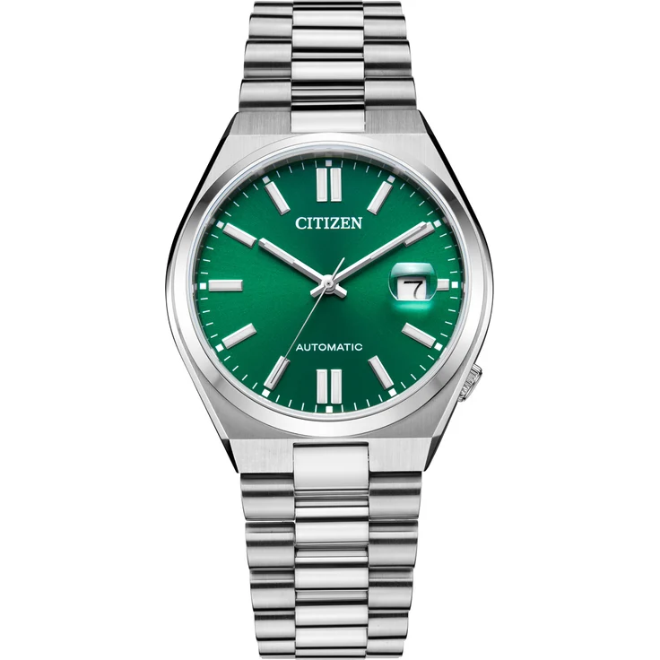Citizen Uhr NJ0150 81X Edelstahl Automatik, grün – Bild 1
