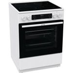 Gorenje GEC6C40WD Standherd, Standgerät, Energieeffizienzklasse A, Garraum 71 l, Breite 60 cm, groß (ab 65 l), inkl. Glaskeramikkochfeld, 4 Zonen, weiß