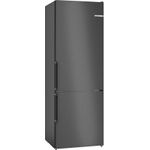 Bosch KGN49VXCT Kühl-Gefrierkombination, freistehend, Edelstahl schwarz, NoFrost, VitaFresh, Breite 70 cm, Energieklasse C