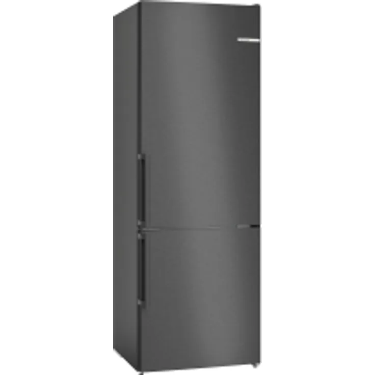 Bosch KGN49VXCT Kühl-Gefrierkombination, freistehend, Edelstahl schwarz, NoFrost, VitaFresh, Breite 70 cm, Energieklasse C