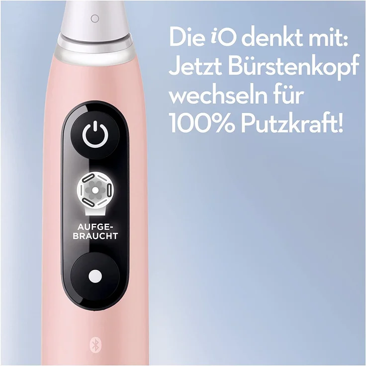 Oral-B iO Series 6N sensitive Edition elektrische Zahnbürste, 5 Reinigungsprogramme, pink sand – Bild 8