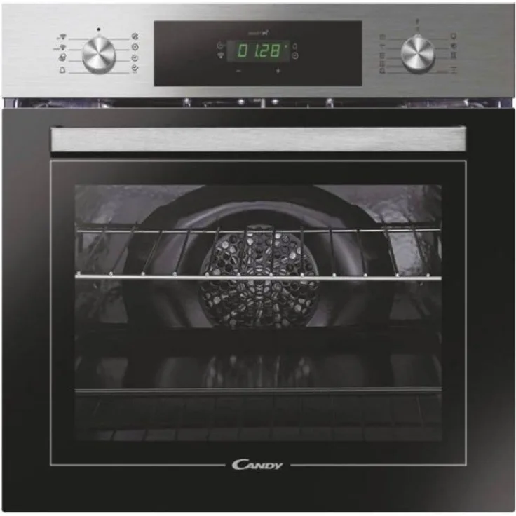 Candy FCT886X W Einbaubackofen, Einbaugerät, Energieeffizienzklasse A, Garraum 70 l, groß (ab 65 l), edelstahl