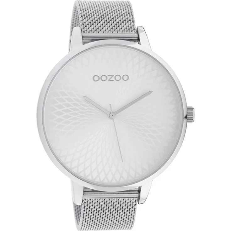 Oozoo Damenuhr C10550 Edelstahl Milanaiseband Mandala Zifferblatt, 48 mm 