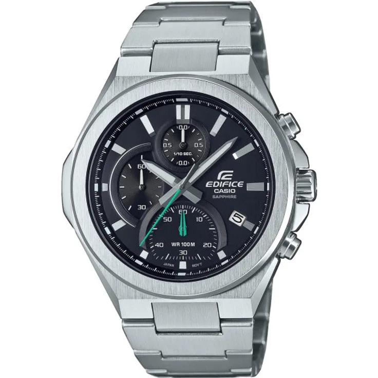 Casio Armbanduhr Herren Quarz EDIFICE Classic EFB 700D 1AVUEF, Quarzuhr, silber