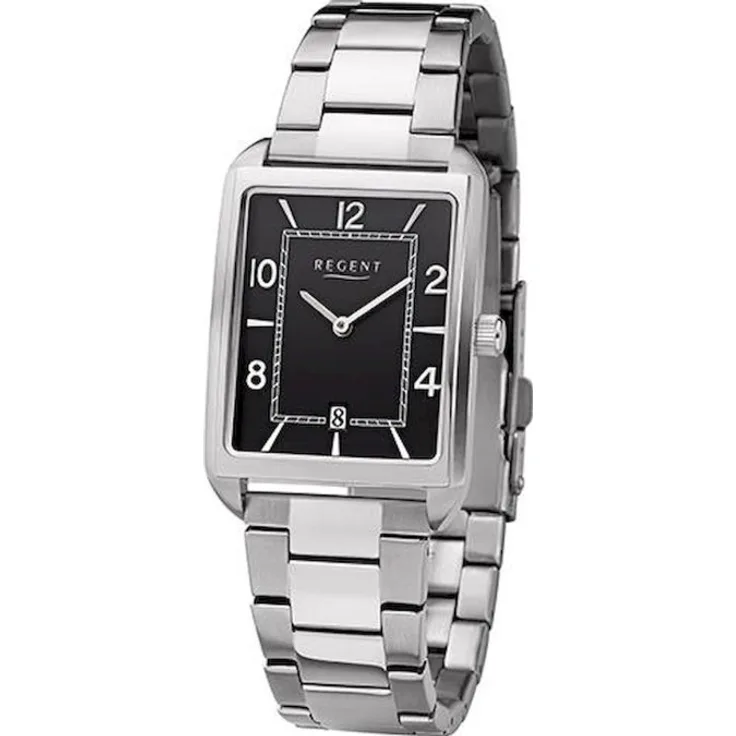 Regent Armbanduhr Herren Chronograph F 1292, Analoguhr, silber
