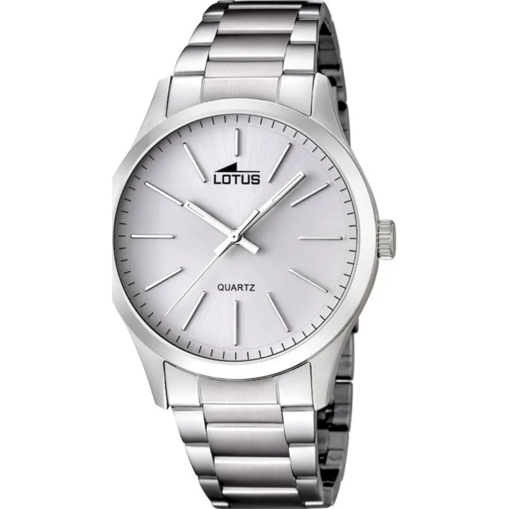Lotus Armbanduhr Herren Chronograph Klassik 15959 1, Analoguhr, 42 mm, silber