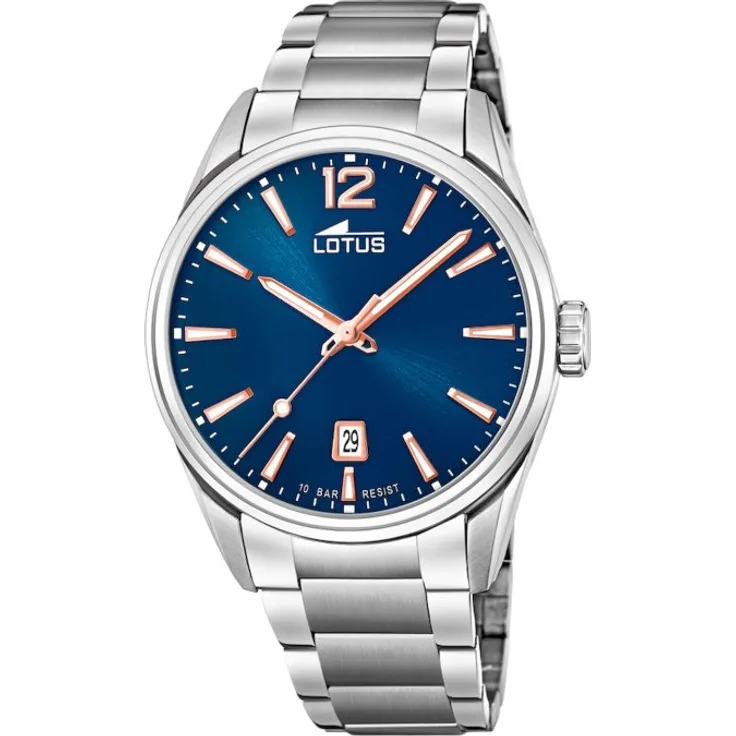 Lotus Armbanduhr Herren Chronograph 18692 2, Quarzuhr, 42 mm, silber