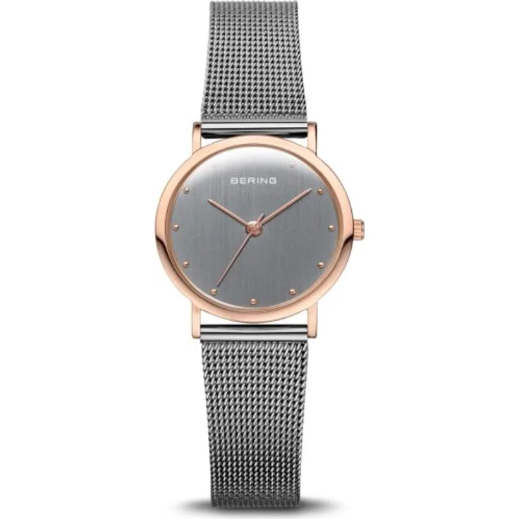 Bering Armbanduhr Damen Quarz Classic Collection 13426 369, Quarzuhr, 26 mm, silber