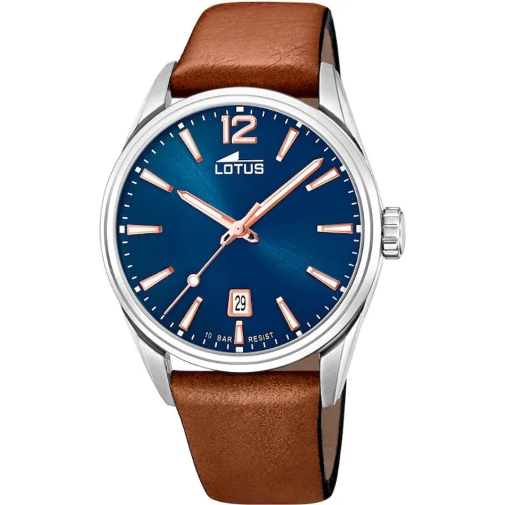 Lotus Armbanduhr Herren Chronograph 18693 2, Quarzuhr, 42 mm, braun