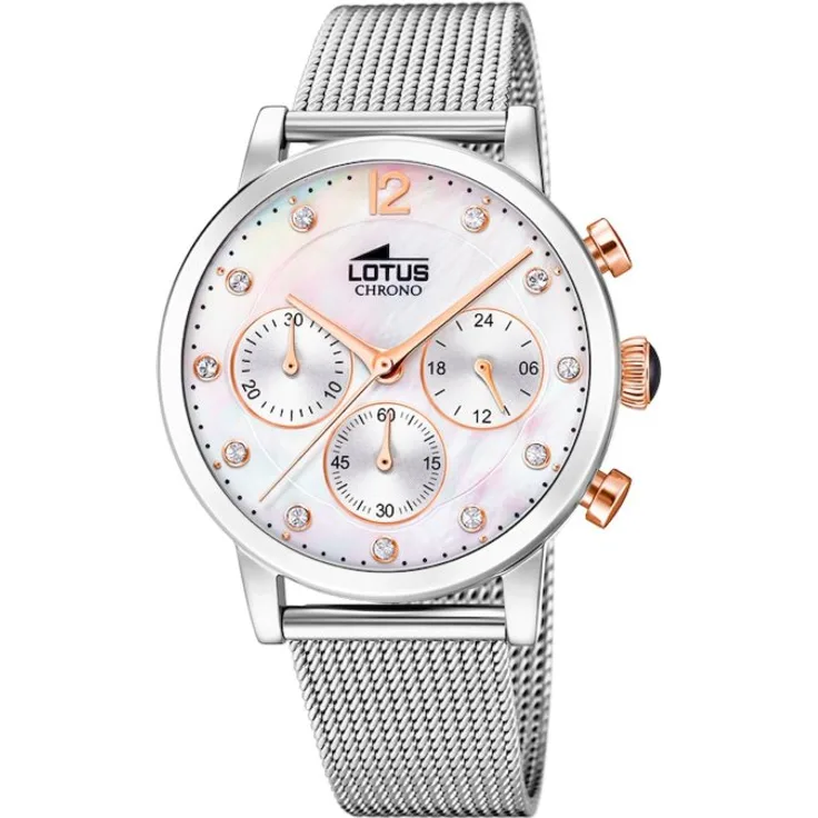 Lotus Armbanduhr Damen 18676 1 Trendy, Quarzuhr, 38 mm, silber
