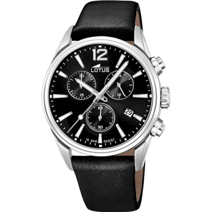 Lotus Armbanduhr Herren Chronograph 18691 3 Chronograph, Quarzuhr, 36 mm, schwarz