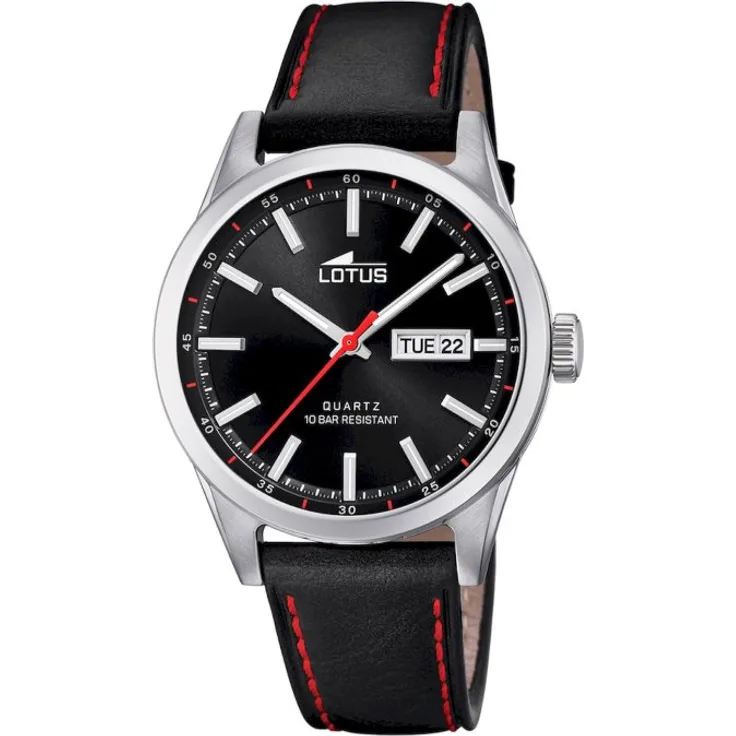 Lotus Armbanduhr Herren Chronograph 18671 4 Stahlband Klassisch, Quarzuhr, 36 mm, schwarz