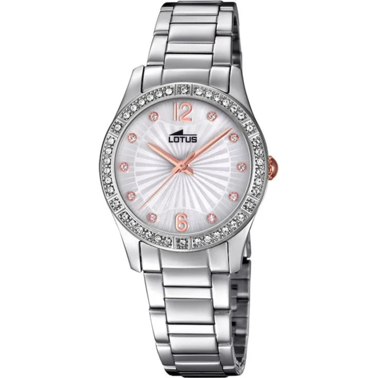 Lotus Uhren Armbanduhr Damen Trend Grace 18383 1, Analoguhr, 31 mm, silber