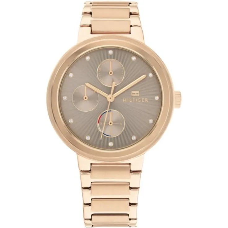 Tommy Hilfiger Damenuhr Quarz 1782533, Quarzuhr, 36 mm, Gold