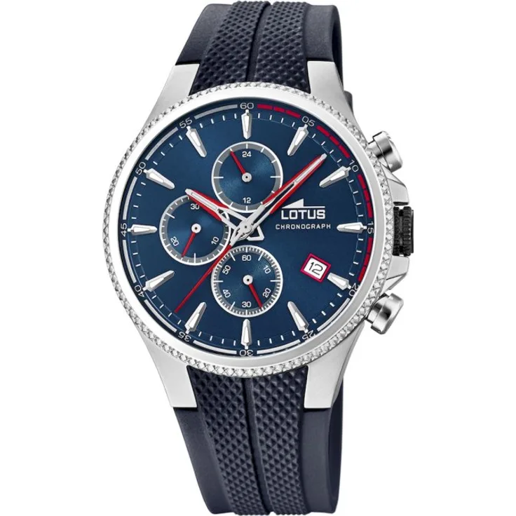 Lotus Armbanduhr Herren Chronograph 18621 1, Quarzuhr, 42 mm, blau