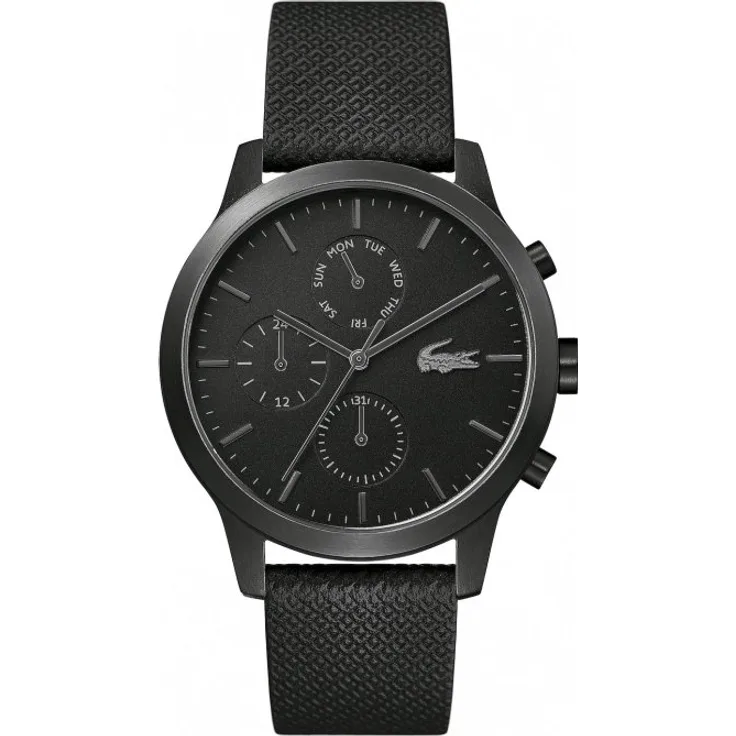 Lacoste Armbanduhr Herren Chronograph 2010997, Quarzuhr, 42 mm, schwarz