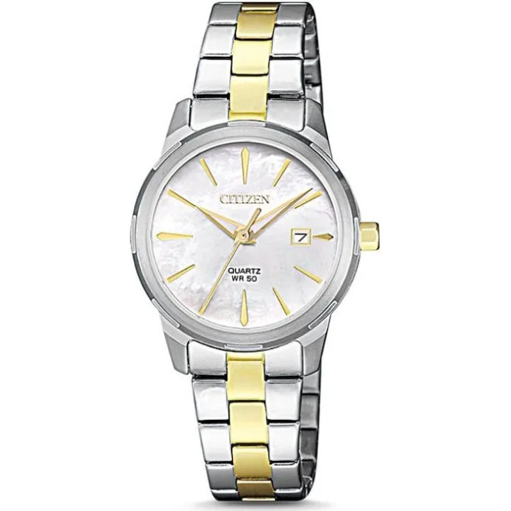 Citizen Armbanduhr Damen EU6074 51D,Analoguhr, 28 mm, bicolor