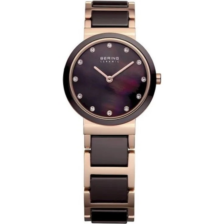 Bering Armbanduhr Damen Ceramic Collection 11422 765, Quarzuhr, 22 mm, mehrfarbig