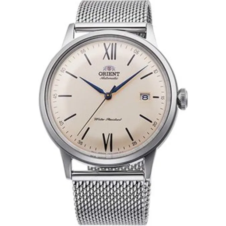 Orient Armbanduhr Herren Chronograph Automatik RA AC0020G10B, Automatikuhr, 41 mm, silber