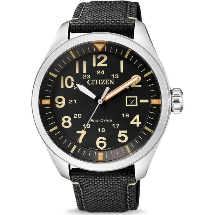 Citizen Armbanduhr Herren Chronograph Eco Drive AW5000 24E, Analoguhr, 42,6 mm, schwarz