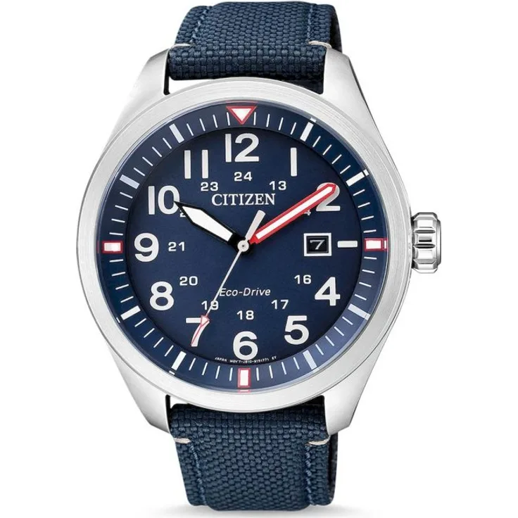 Citizen Armbanduhr Herren Chronograph Eco Drive AW5000 16L, Analoguhr, 42 mm, blau