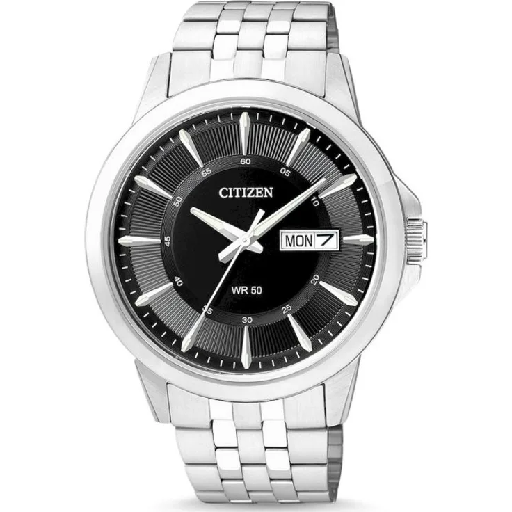 Citizen Armbanduhr Herren Chronograph Basic Herren BF2011 51EE, Analoguhr, 41 mm, silber