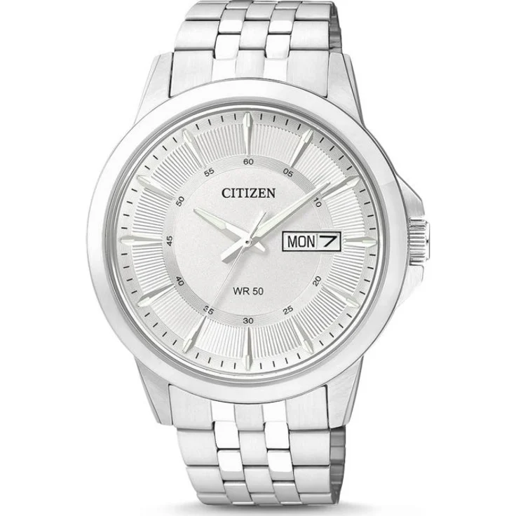 Citizen Armbanduhr Herren Chronograph Basic Herren BF2011 51AE, Analoguhr, 41 mm, silber – Bild 1
