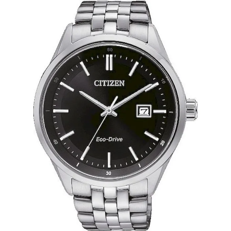 Citizen Armbanduhr Herren Chronograph Elegant Eco Drive BM7251 88E, Analoguhr, 41 mm, silber