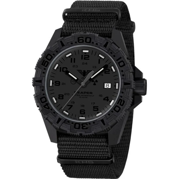 KHS Armbanduhr Herren Chronograph Reaper MKII XTAC Field KHS.RE2XTF.NB, Quarzuhr, 50 mm, schwarz – Bild 1