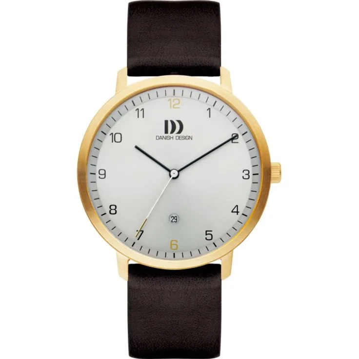 Danish Design Armbanduhr Herren Chronograph IQ15Q1182 3310092, Analoguhr, 42 mm, braun