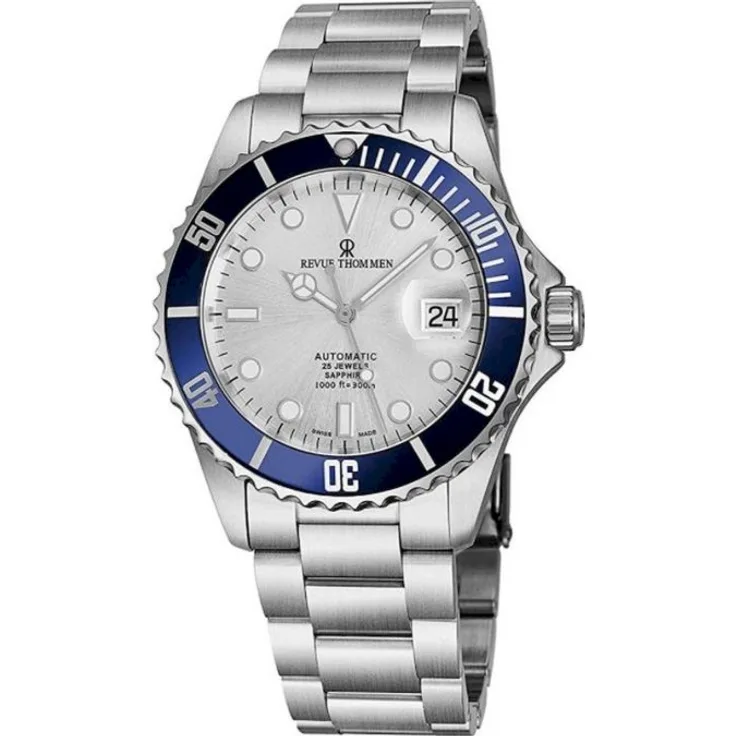 Revue Thommen Armbanduhr Herren Chronograph Automatik 17571.2125, Automatikuhr, 42 mm, silber
