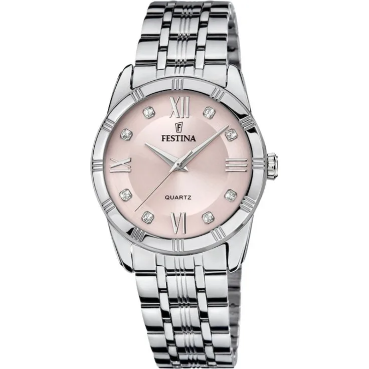 Festina Armbanduhr Damen F16940 C Mademoiselle, Analoguhr, 25 mm, silber