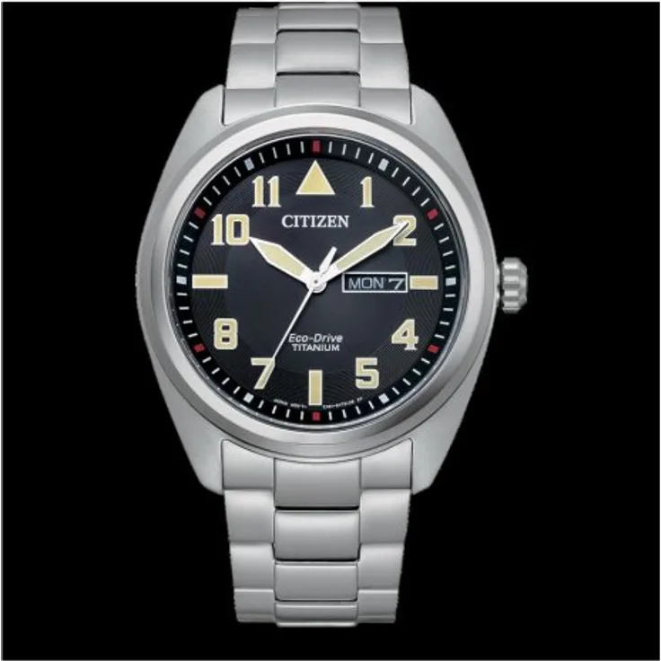 Citizen Armbanduhr Herren Chrono BM8560 88EE Super Titanium,Quarzuhr, 42 mm, silber