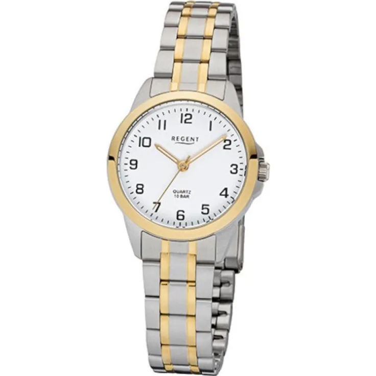 Regent Armbanduhr Damen F 1006, Quarzuhr, 29 mm, mehrfarbig