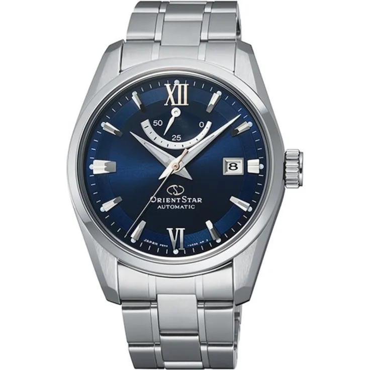 Orient Armbanduhr Herren Chrono Automatik Contemporary RE AU0005L00B, Automatikuhr, 38,5 mm, silber