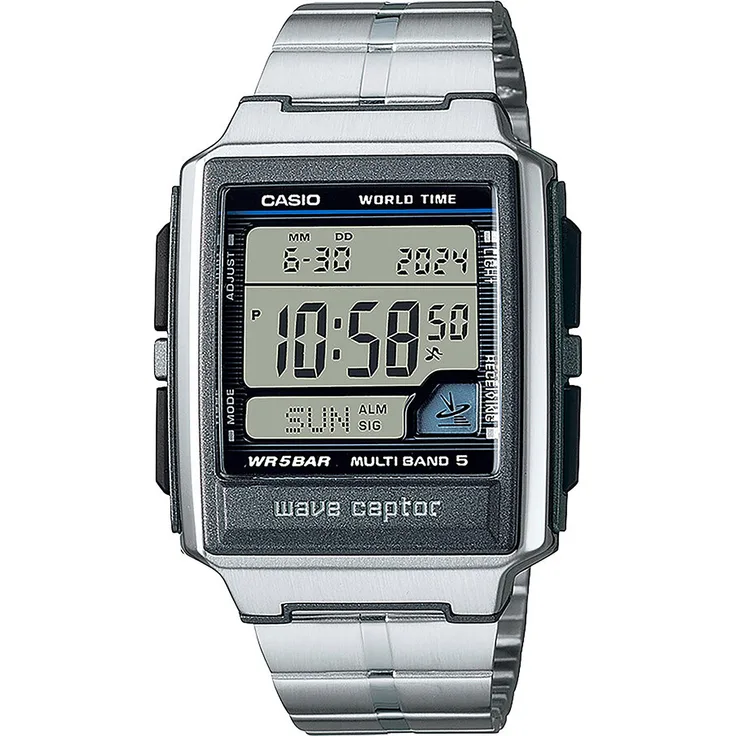 Casio Herren Funkuhr WV-59RD-1AEF Edelstahl, digital