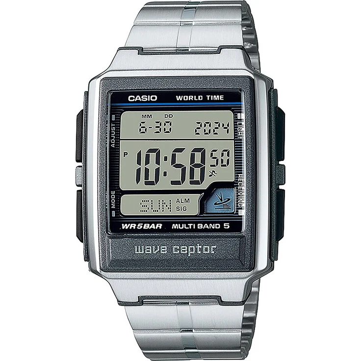 Casio Herren Funkuhr WV-59RD-1AEF Edelstahl, digital – Bild 1