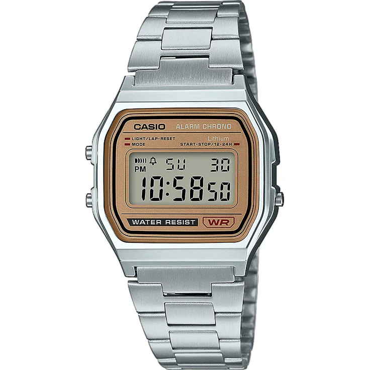 Casio Unisex Uhr A158WEA-9EF Vintage Edelstahl