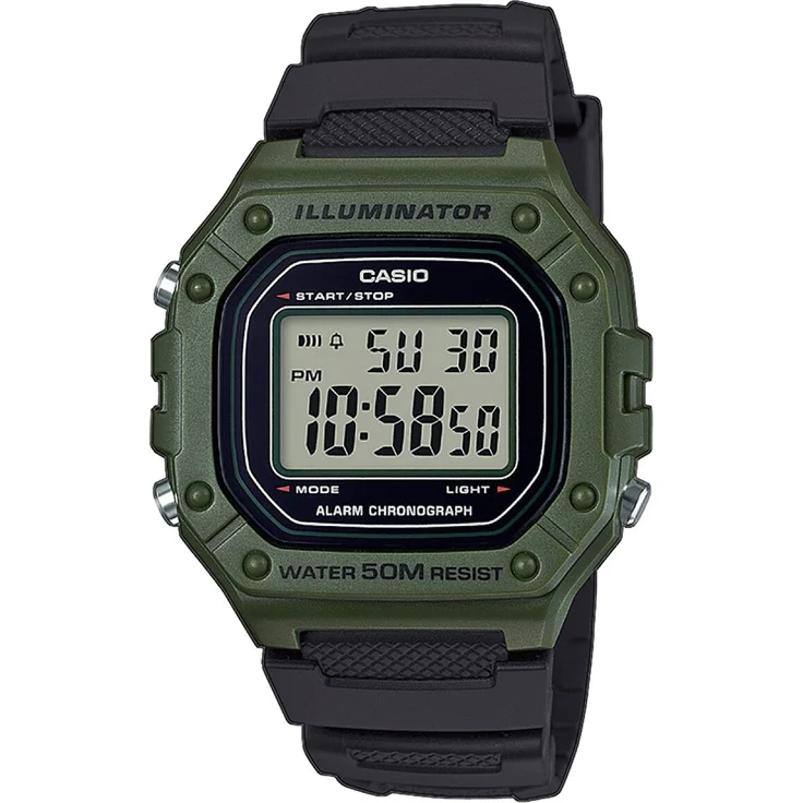 Casio W 218H 3AVEF Collection Herren 43mm 5ATM