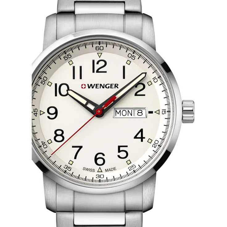 Wenger 01.1541.108 Attitude Herren 42mm 10ATM