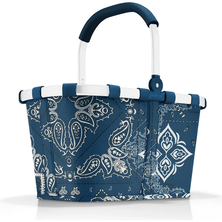 reisenthel carrybag Einkaufskorb mit Henkel Einkaufstasche Shopping Tragetasche frame bandana blue – Bild 1
