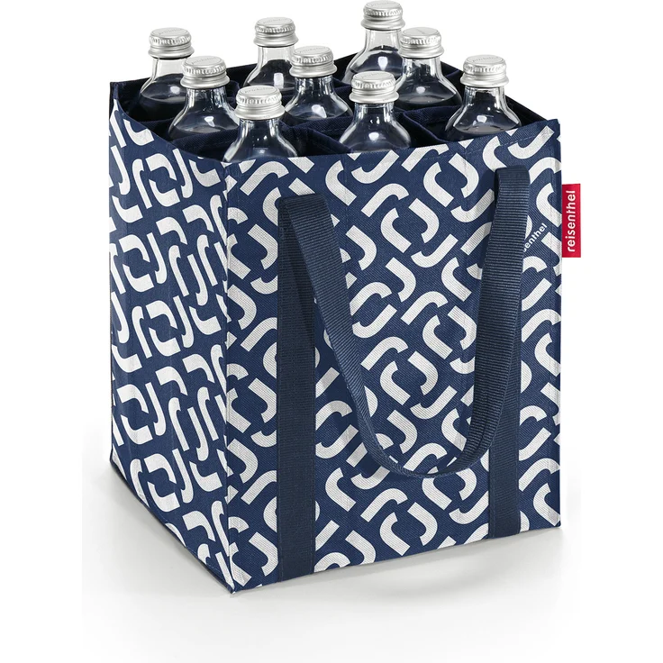 reisenthel Flaschenträger Flaschentasche Flaschenkorb bottlebag Einkaufstasche signature navy – Bild 1