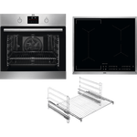 AEG MAXIB306PI Backofenset, Serie 6000, Pyrolyse, SurroundCook Ringheißluftsystem, inkl. Induktionskochfeld, Einbaugerät, A+, Garraum 72 l, Breite 59,4 cm, groß (ab 65 l), edelstahl