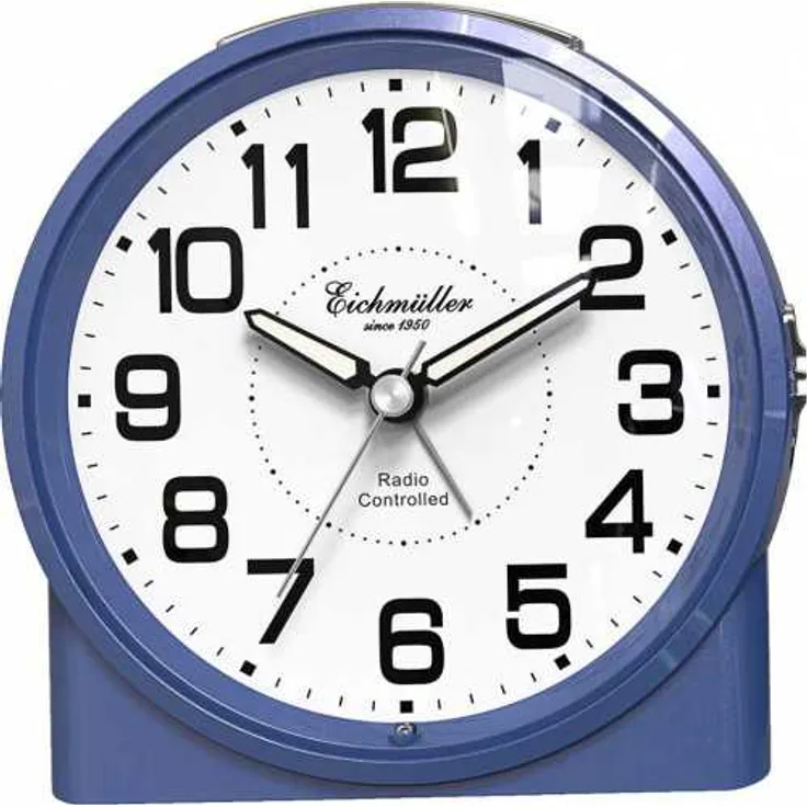 Eichmüller Funkwecker blau 9890 03 sehr gut ablesbar