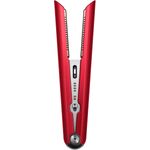 Dyson Corrale Haarglätter, 200W, biegsame Heizplatten, Mangan-Kupfer-Legierung, Geschenkedition - inkl. hitzebeständige Reisetasche, Aufbewahrungsbox, Lithium-Ionen-Akku, 3 Temperaturen, Display, rot, nickel